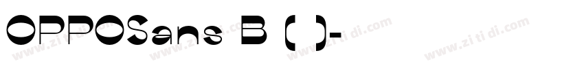 OPPOSans B (标题)字体转换